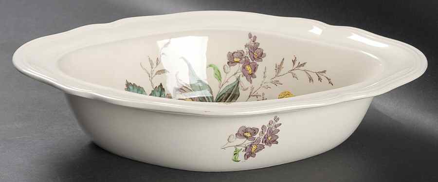 Gainsborough (Marlborough) 11" Oval Vegetable Bowl by Spode-1