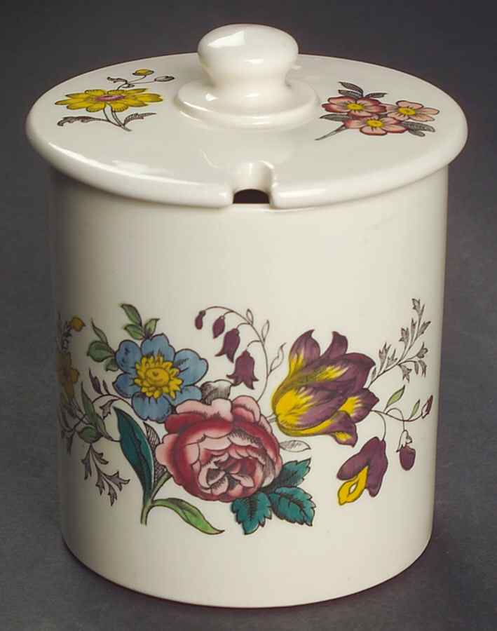 Gainsborough (Marlborough) Jam/Jelly & Lid by Spode-1