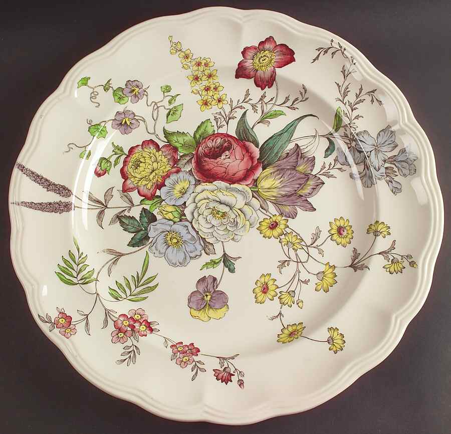 Gainsborough (Marlborough) 15" Chop Plate (Round Platter) by Spode-1