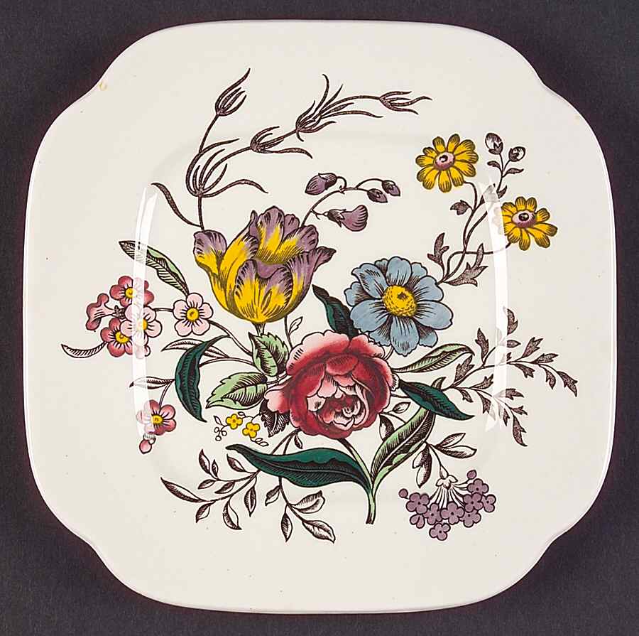 Gainsborough (Marlborough) Square Bread & Butter Plate by Spode-1