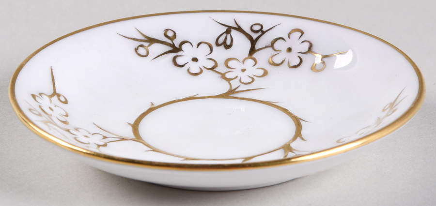 Geisha Gold (Gold Flowers, Gold Trim) Butter Pat by Spode-1