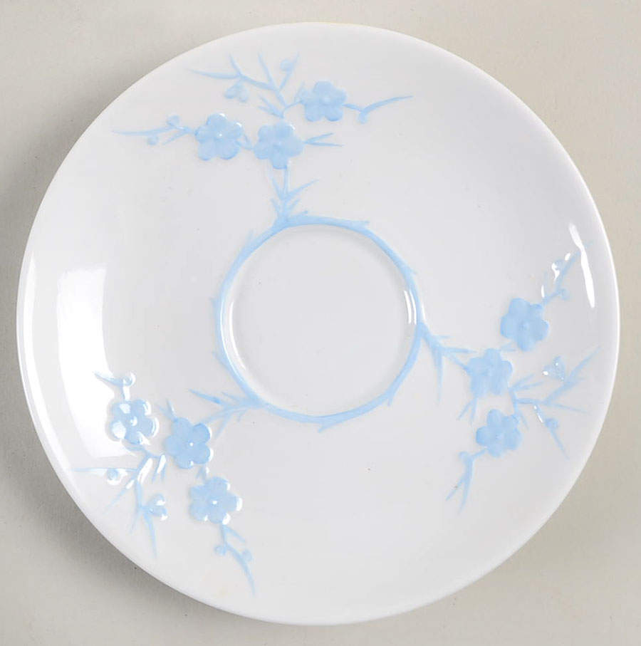 Geisha Light Blue (No Gold Accents) Saucer by Spode-1