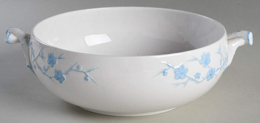 Geisha Light Blue (No Gold Accents) Round Vegetable No Lid by Spode-1