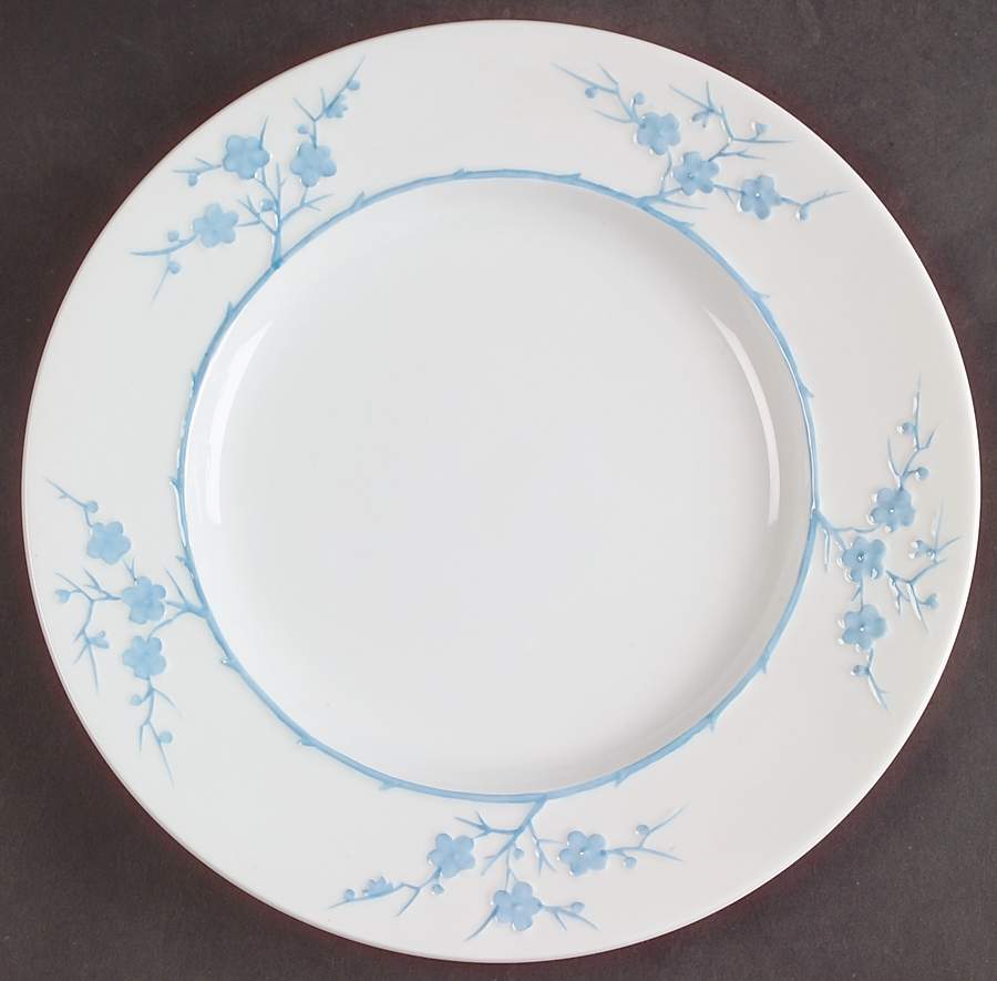 Geisha Light Blue (No Gold Accents) Luncheon Plate by Spode-1
