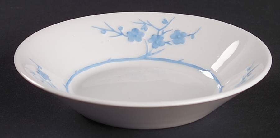 Geisha Light Blue (No Gold Accents) Fruit/Dessert (Sauce) Bowl by Spode-1