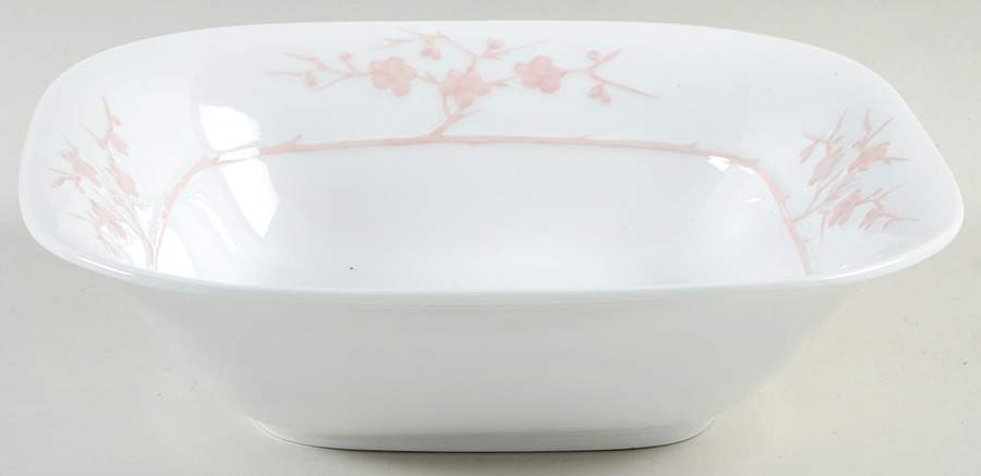 Geisha Light Pink 9" Square Vegetable Bowl by Spode-1