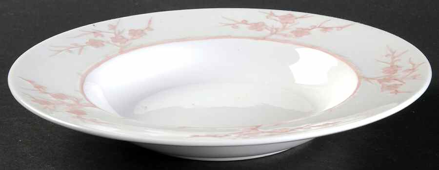 Geisha Light Pink Rim Soup Bowl by Spode-1