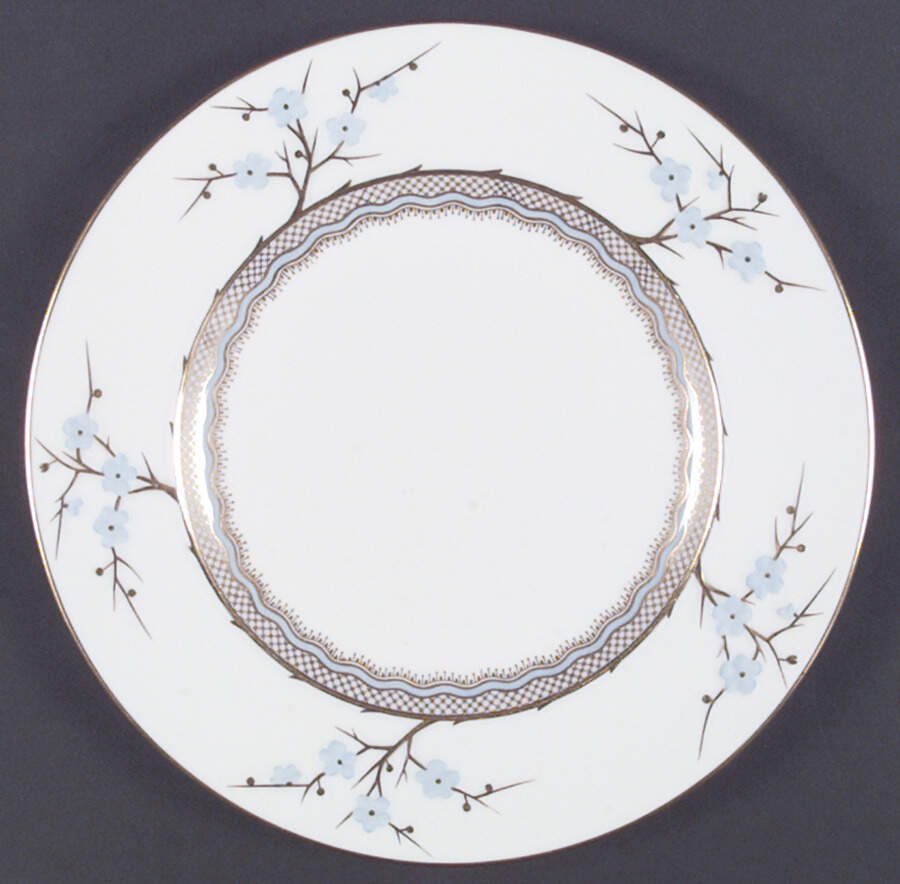 Geisha Light Blue (Gold Accents) Dinner Plate by Spode-1