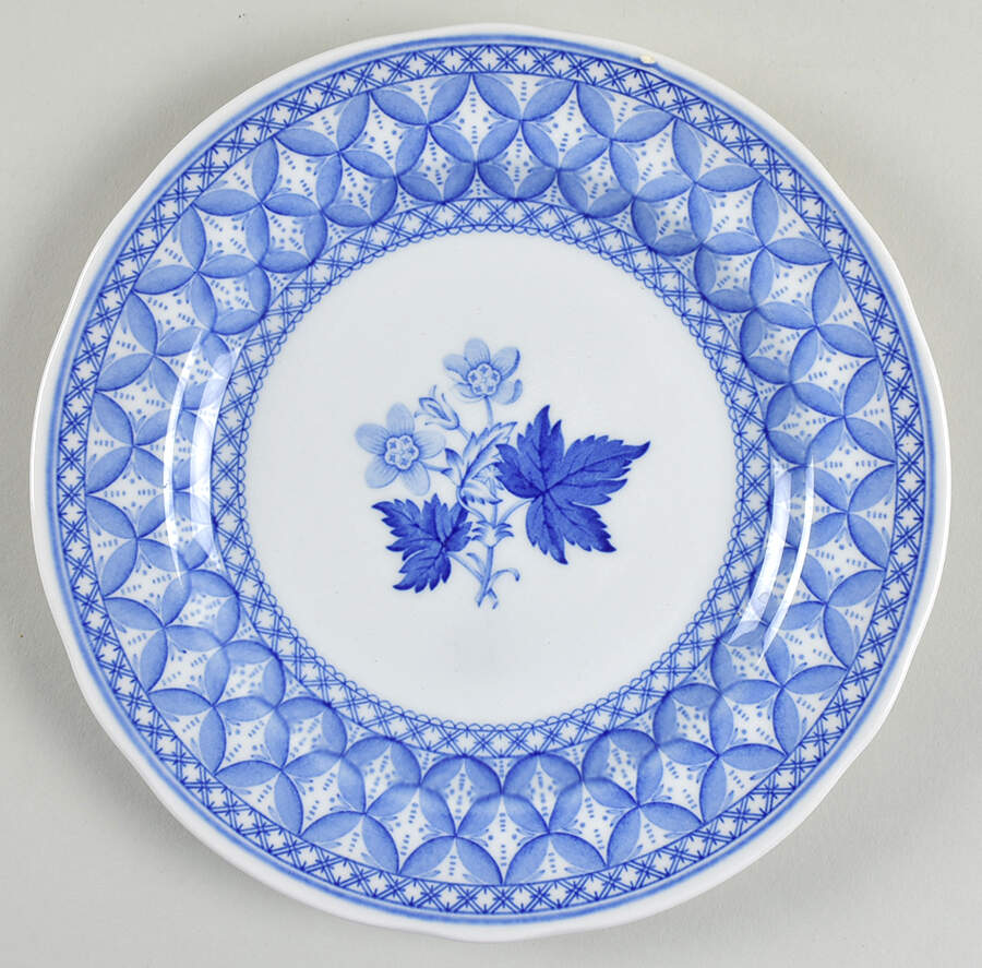 Geranium Blue (Older) Salad Plate by Spode-1