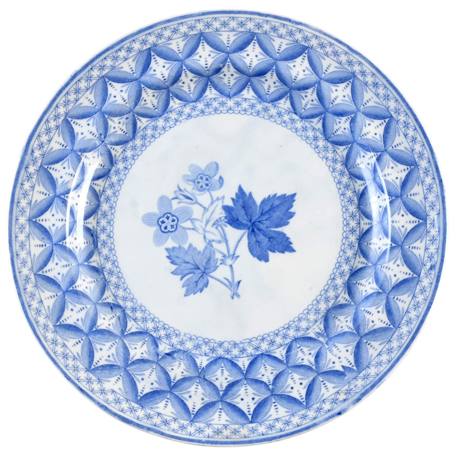 Geranium Blue (Older) Luncheon Plate by Spode-1
