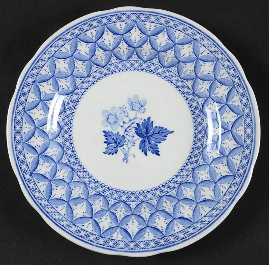 Geranium Blue (Older) Bread & Butter Plate by Spode-1