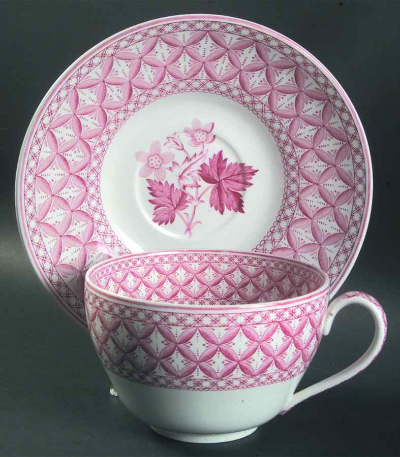 Geranium Red Jumbo Cup & Saucer Set by Spode-1