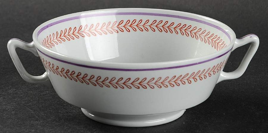 George Washington At Mt. Vernon Footed Cream Soup Bowl by Spode-1