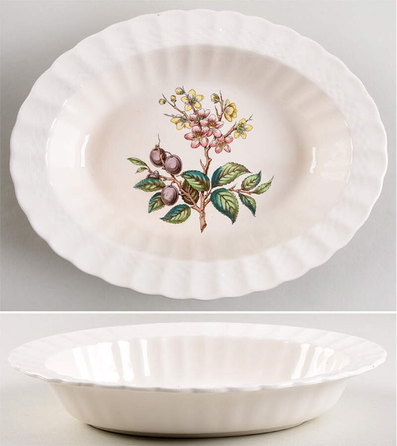 Glendale (Chelsea Wicker) 10" Oval Vegetable Bowl by Spode-1