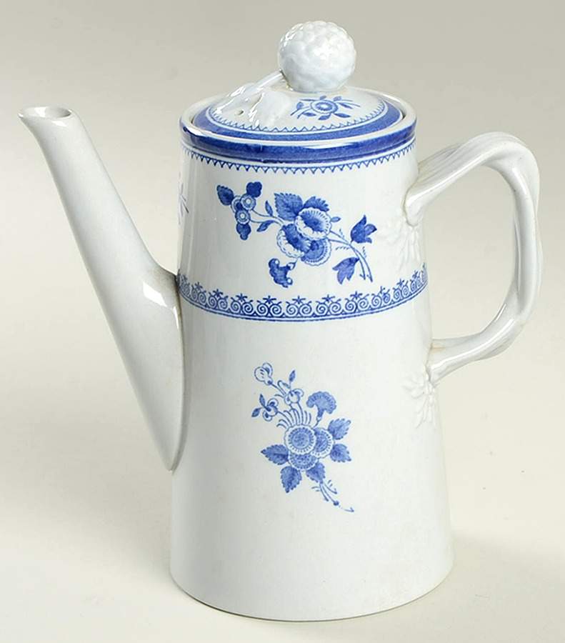 Gloucester (No Trim) Individual Coffee Pot & Lid by Spode-1
