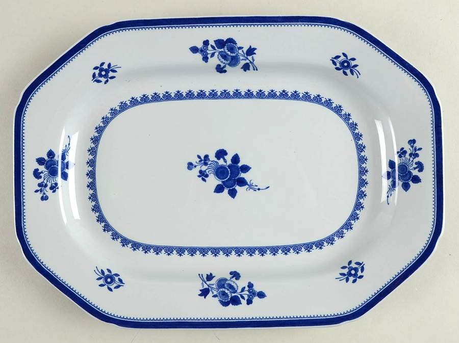 Gloucester (No Trim) 12" Oval Serving Platter by Spode-1