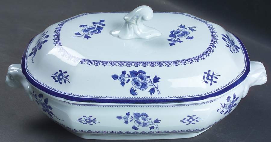 Gloucester (No Trim) Oval Covered Vegetable by Spode-1