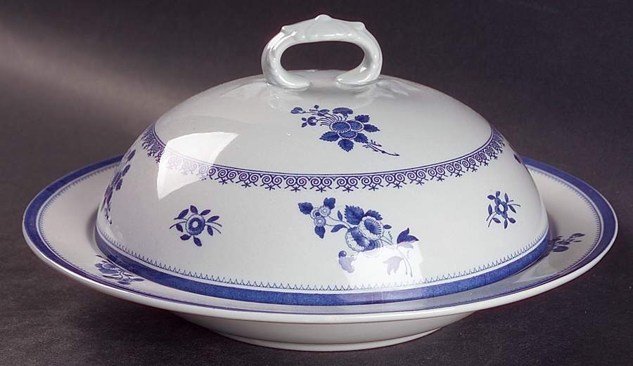 Gloucester (No Trim) Muffin Dish & Lid by Spode-1