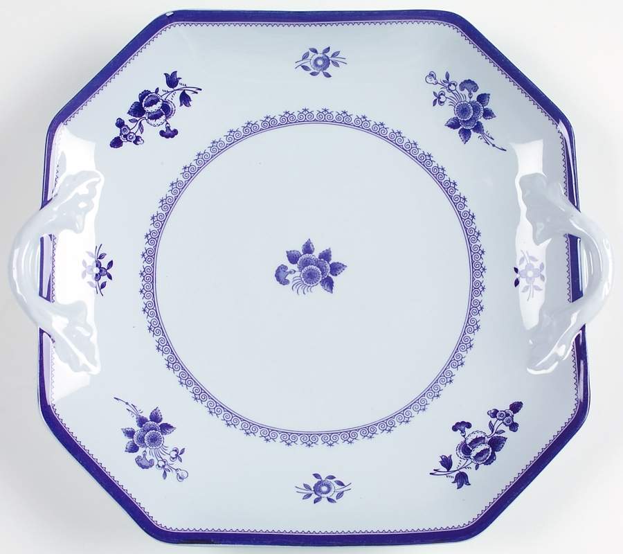 Gloucester (No Trim) Square Handled Cake Plate by Spode-1