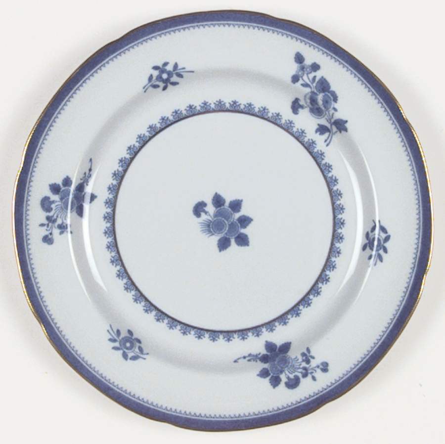 Gloucester Blue (Gold Trim and Verge) Dinner Plate by Spode-1