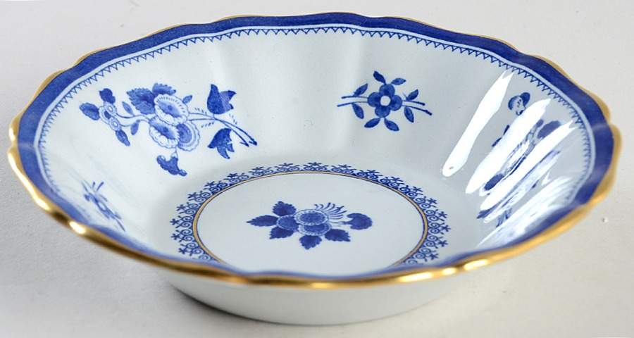 Gloucester Blue (Gold Trim and Verge) Fruit/Dessert (Sauce) Bowl by Spode-1