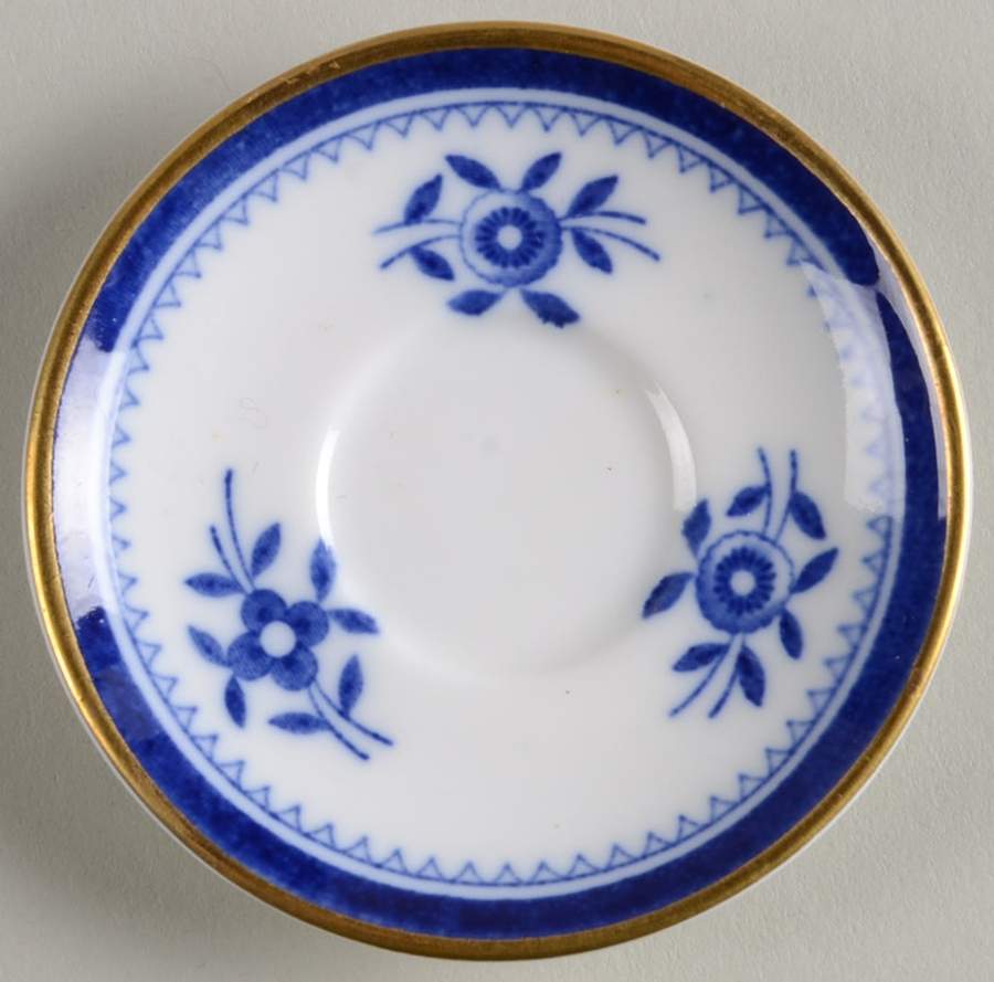 Gloucester Blue (Bone) Miniature Saucer by Spode-1