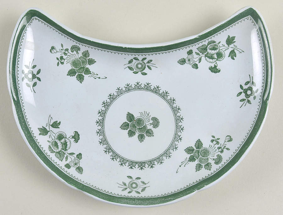 Gloucester Green (Fine Stone) Crescent Salad Plate by Spode-1