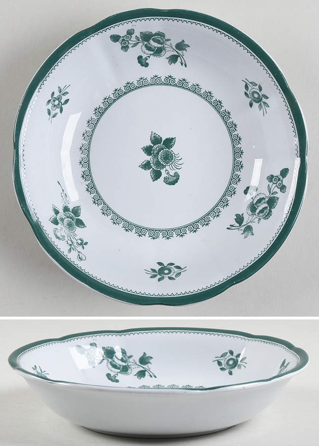 Gloucester Green (Fine Stone) Coupe Cereal Bowl by Spode-1