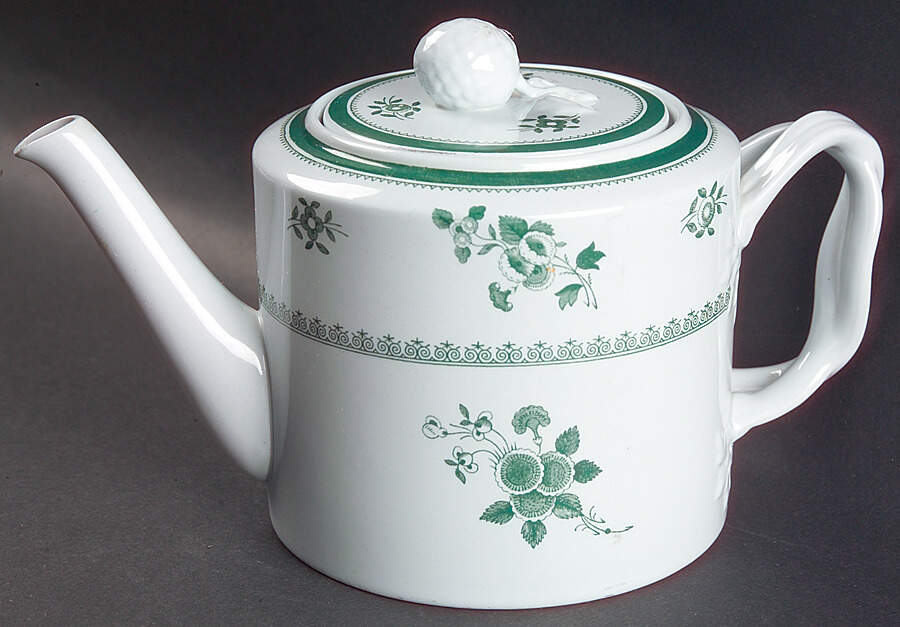 Gloucester Green (Fine Stone) Teapot & Lid by Spode-1