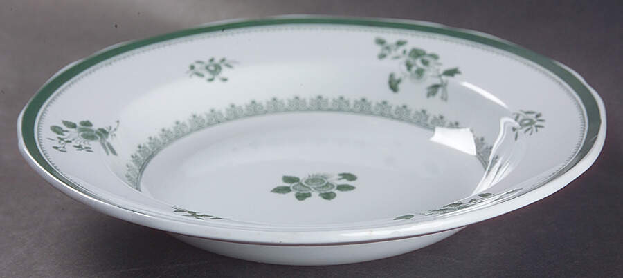 Gloucester Green (Fine Stone) Rim Soup Bowl by Spode-1
