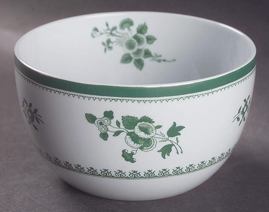 Gloucester Green (Fine Stone) Open Rice/Sugar Bowl by Spode-1
