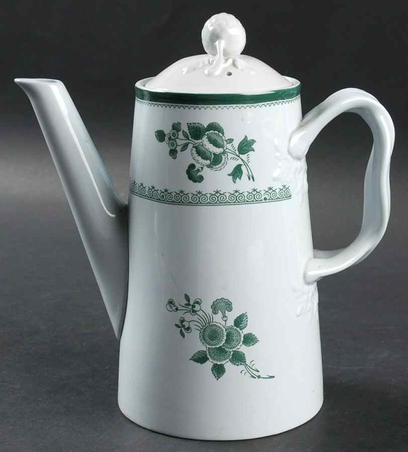 Gloucester Green (Fine Stone) Small Coffee Pot & Lid by Spode-1