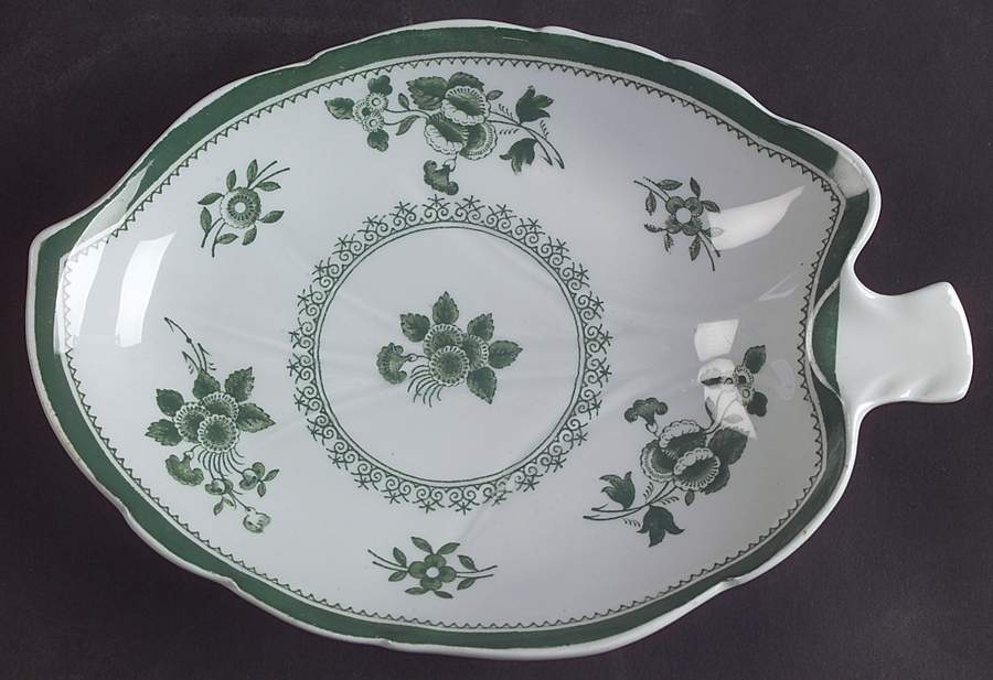Gloucester Green (Fine Stone) 7" Leaf Dish by Spode-1