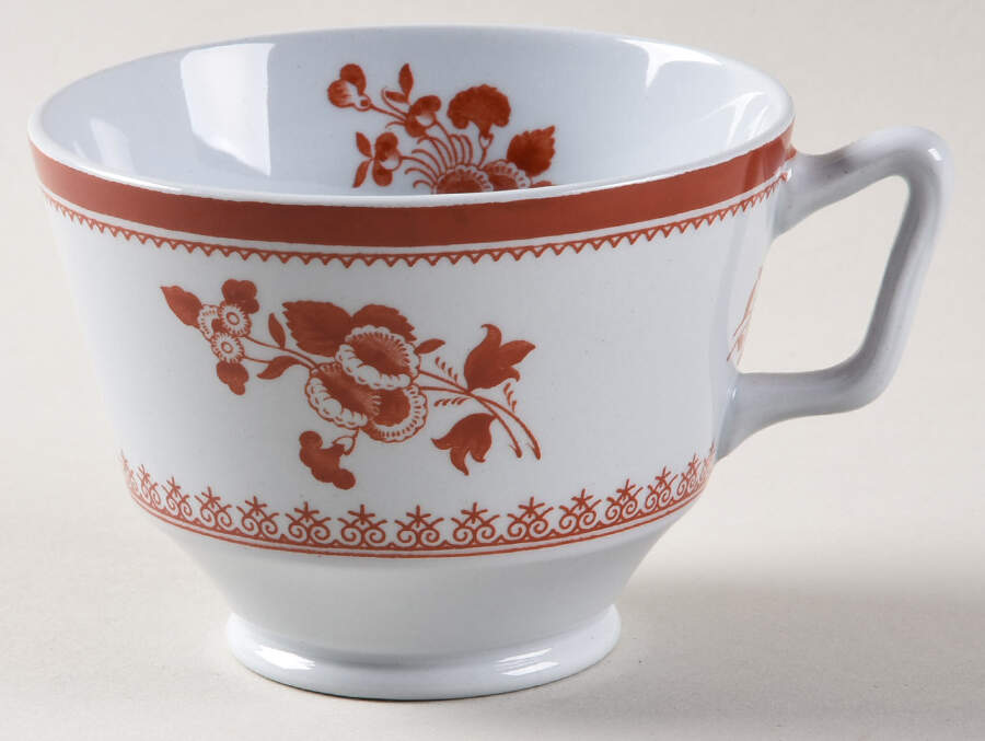 Gloucester Red (Fine Stone) London Shape Footed Cup by Spode-1