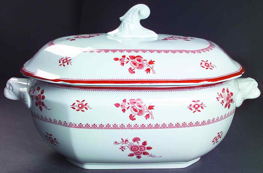 Gloucester Red (Fine Stone) Tureen &  Lid by Spode-1