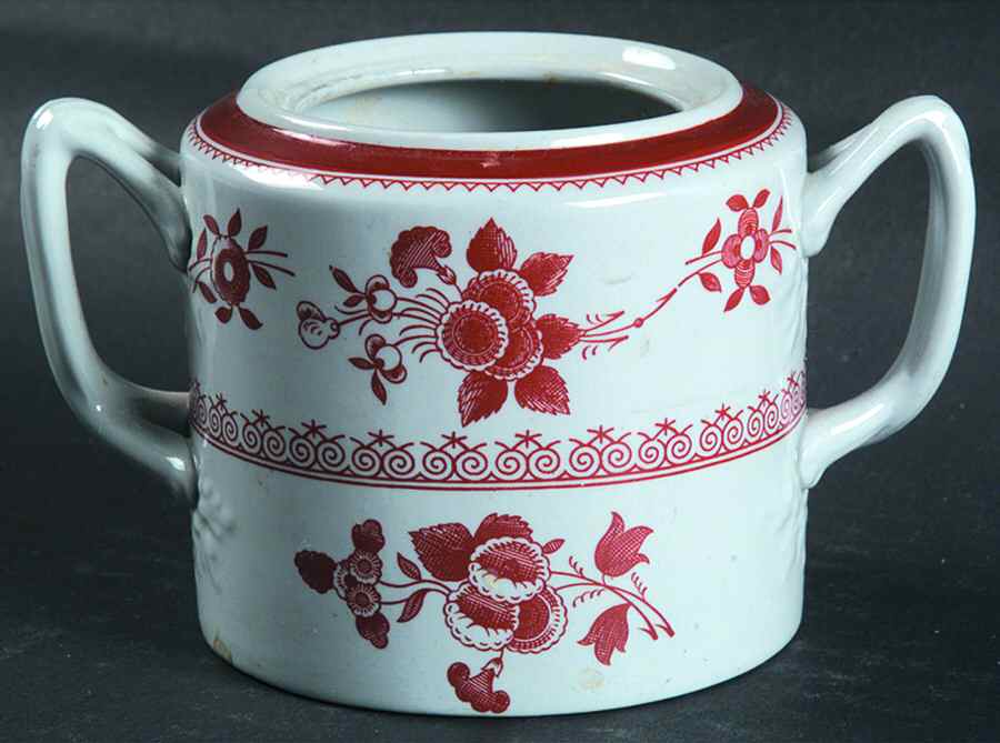 Gloucester Red (Fine Stone) Mini Sugar Bowl No Lid by Spode-1