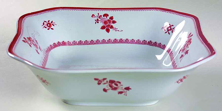 Gloucester Red (Fine Stone) 9" Square Vegetable Bowl by Spode-1