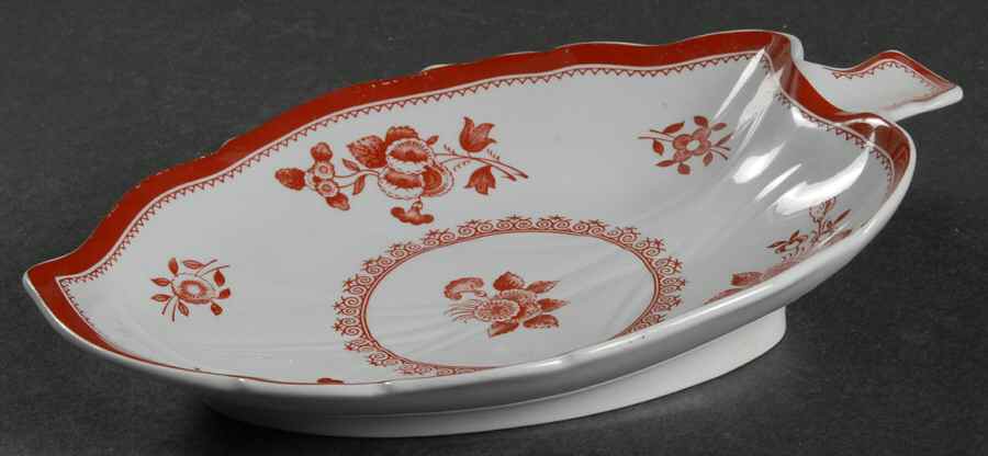 Gloucester Red (Fine Stone) 7" Leaf Dish by Spode-1