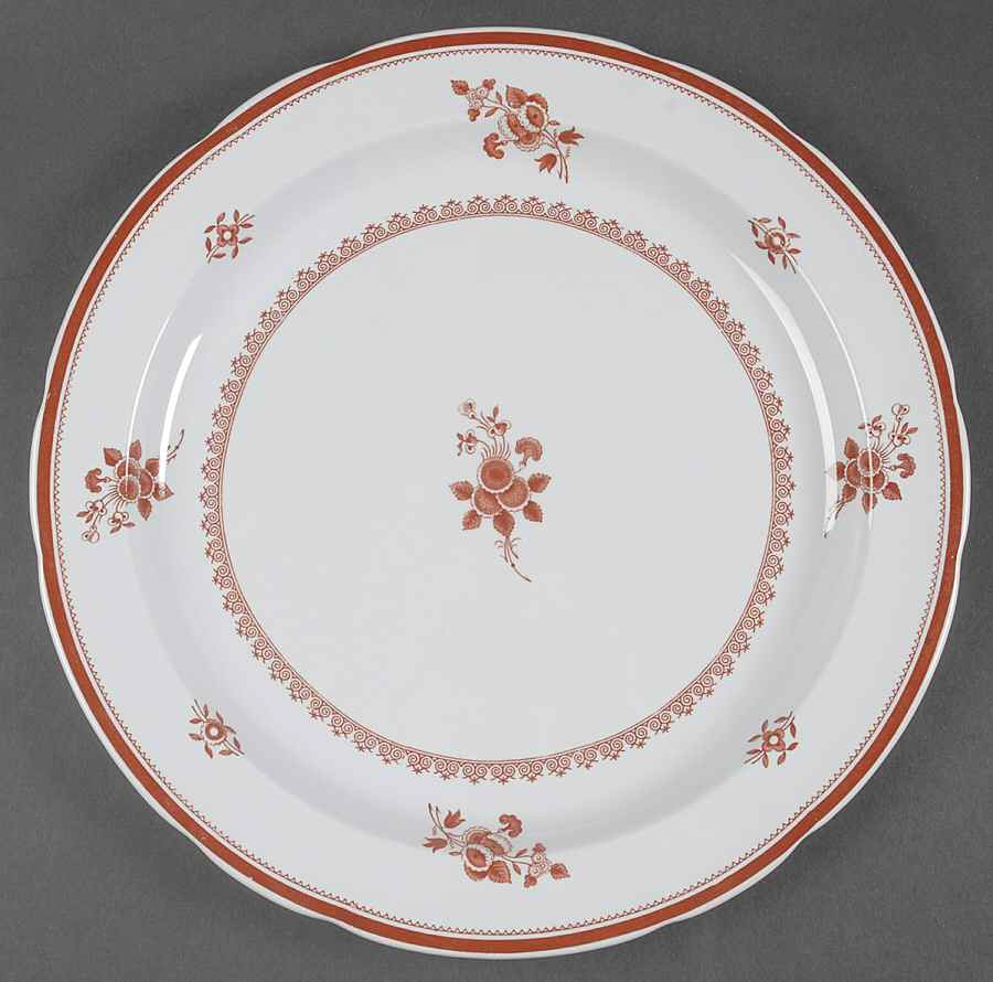 Gloucester Red (Fine Stone) 12" Chop Plate (Round Platter) by Spode-1