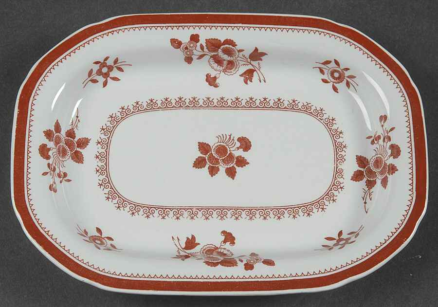 Gloucester Red (Fine Stone) Relish/Gravy Underplate by Spode-1