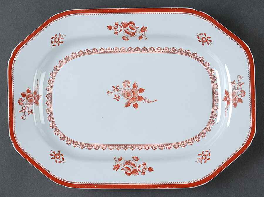 Gloucester Red (Fine Stone) 12" Oval Serving Platter by Spode-1