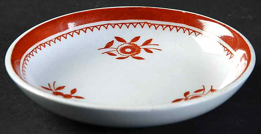 Gloucester Red (Fine Stone) Butter Pat by Spode-1