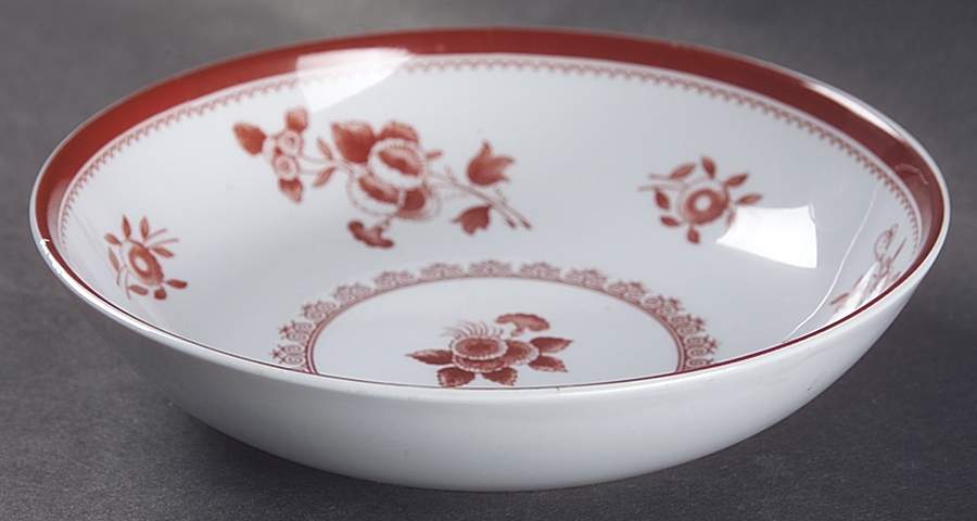 Gloucester Red (Fine Stone) Saucer for Canton Shape Footed Cup by Spode-1