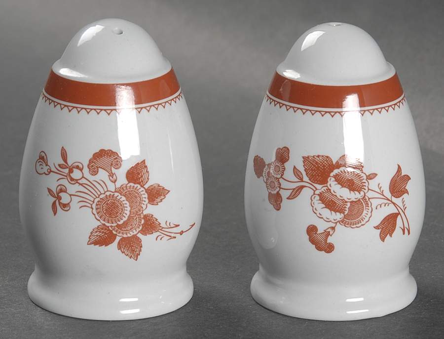 Gloucester Red (Fine Stone) Salt & Pepper Set by Spode-1