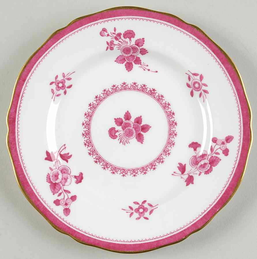 Gloucester Red (Bone) Bread & Butter Plate by Spode-1