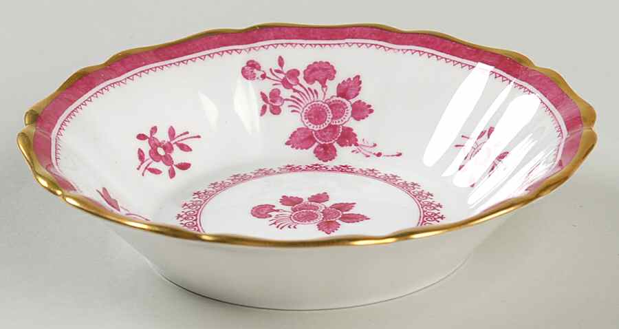 Gloucester Red (Bone) Fruit/Dessert (Sauce) Bowl by Spode-1