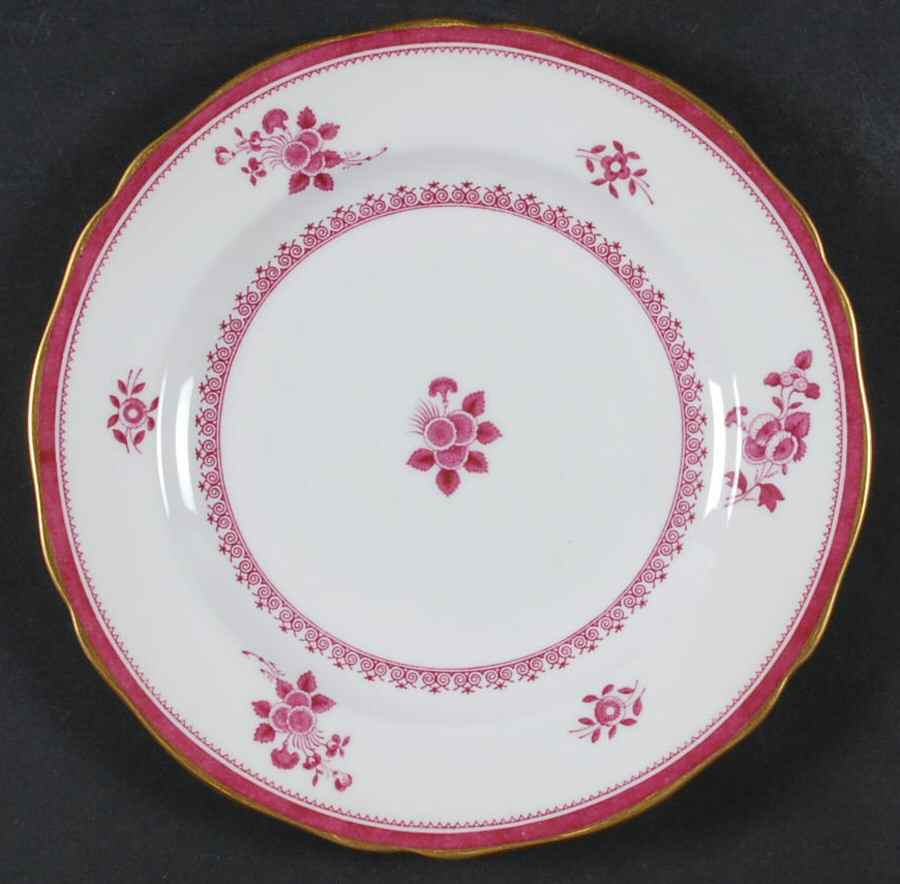 Gloucester Red (Bone) Luncheon Plate by Spode-1