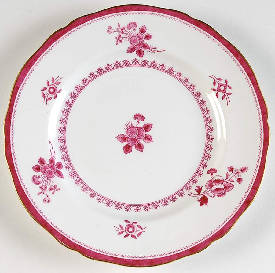 Gloucester Red (Bone) Salad Plate by Spode-1
