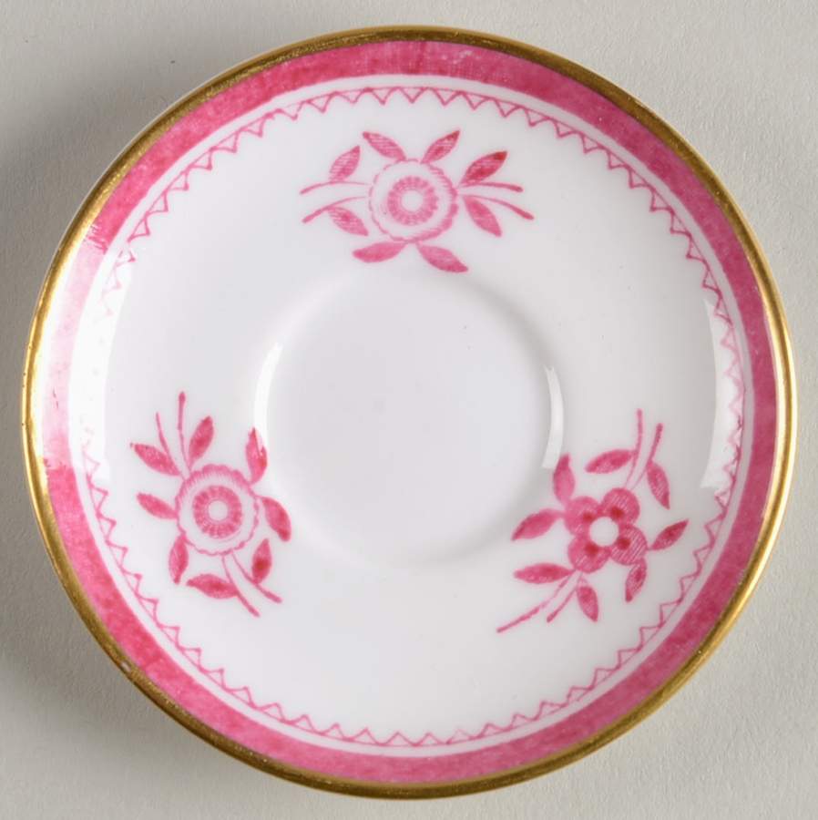 Gloucester Red (Bone) Miniature Saucer by Spode-1