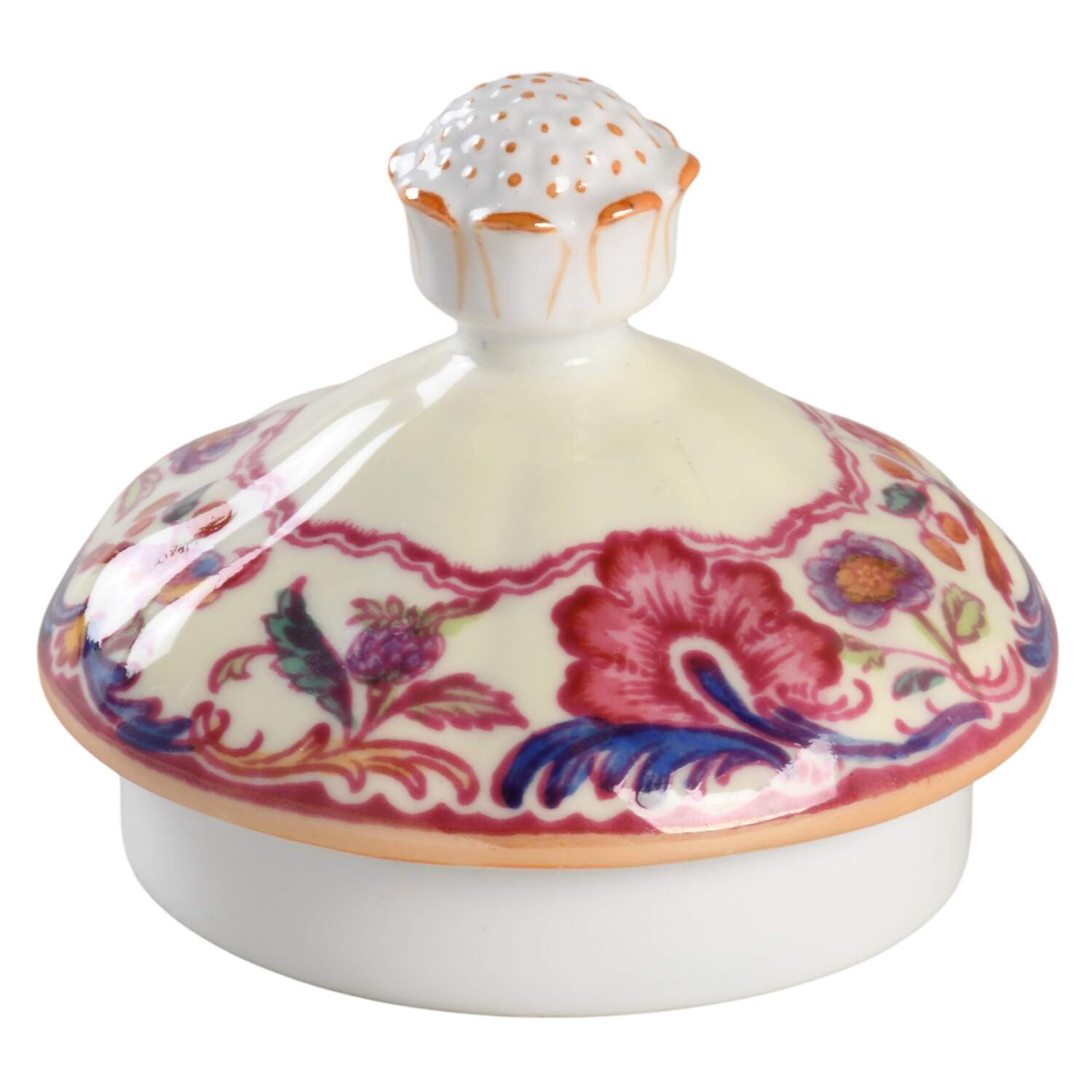 Gobelin (Scalloped, Yellow Trim) Lid for Sugar Bowl by Spode-1